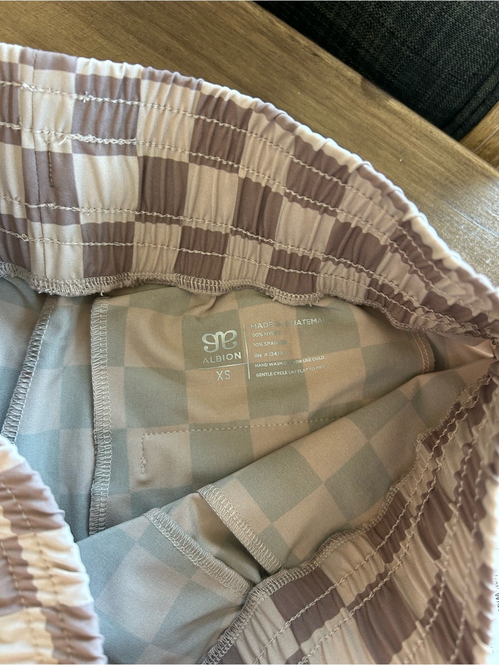 NWT Albion Audrey Brown Checkered Pants XS - Picture 9 of 13